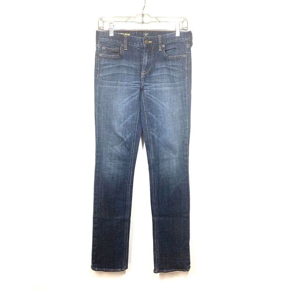 J. Crew Matchstick Straight Leg Jeans Mid Rise Cotton Medium Wash Women Size 26 - Picture 1 of 5